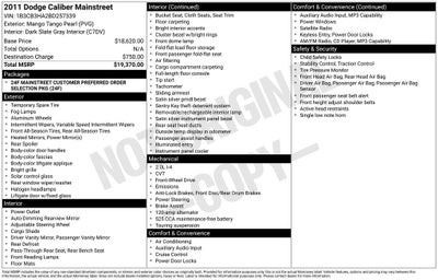 2011 Dodge Caliber Mainstreet