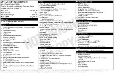 2016 Jeep Compass Latitude