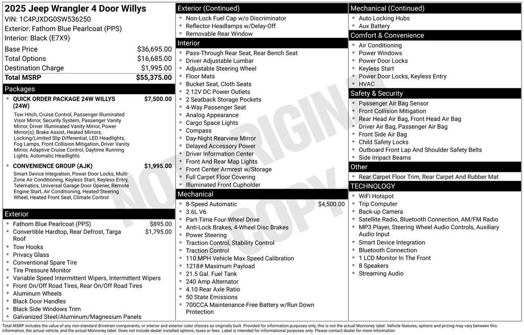 2025 Jeep Wrangler Willys