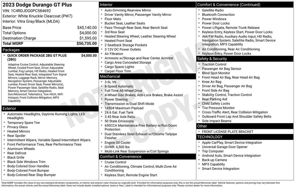 2023 Dodge Durango GT Plus