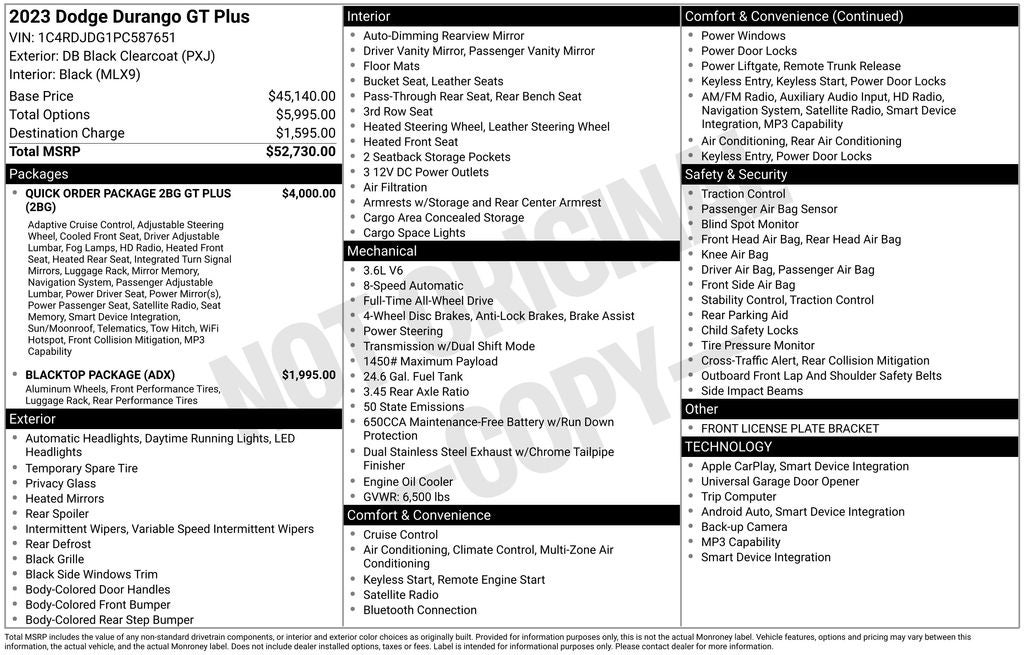 2023 Dodge Durango GT Plus