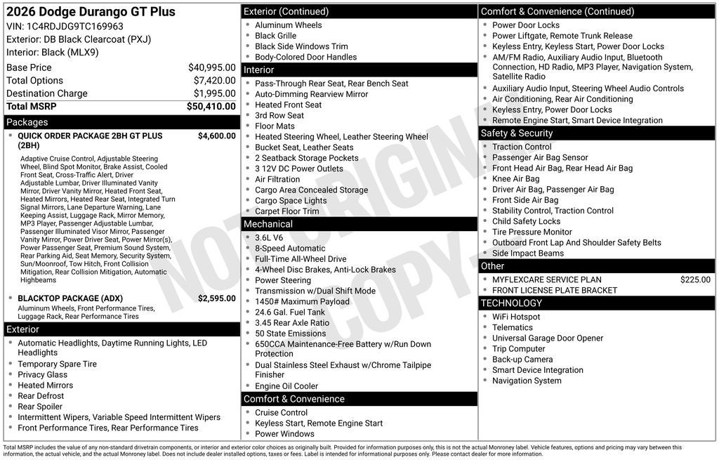 2026 Dodge Durango GT Plus