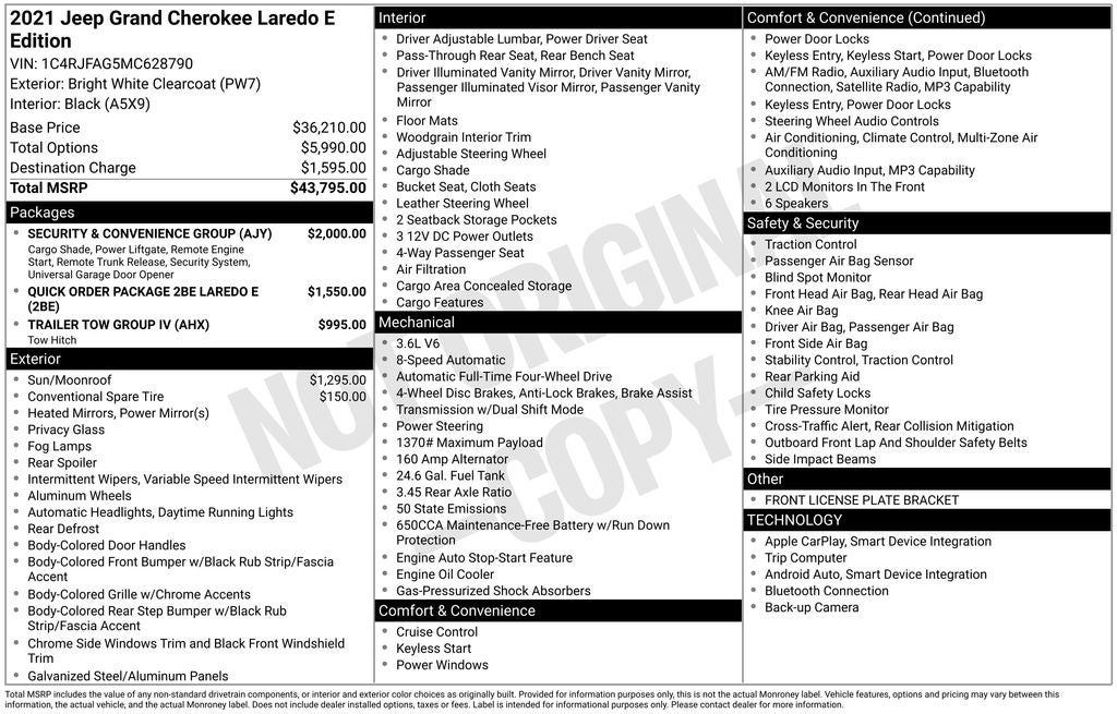 2021 Jeep Grand Cherokee Laredo E