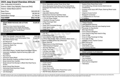2023 Jeep Grand Cherokee Altitude