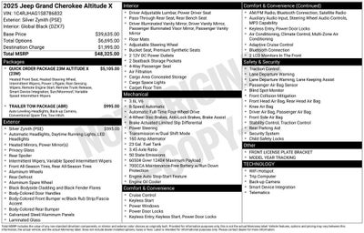 2025 Jeep Grand Cherokee Altitude X