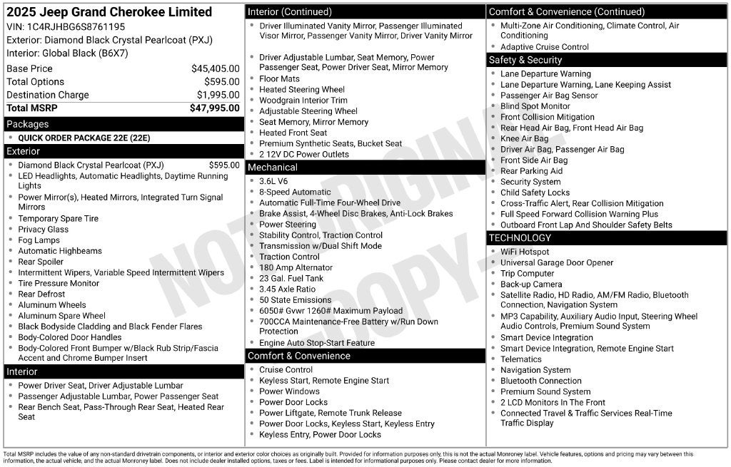 2025 Jeep Grand Cherokee Limited