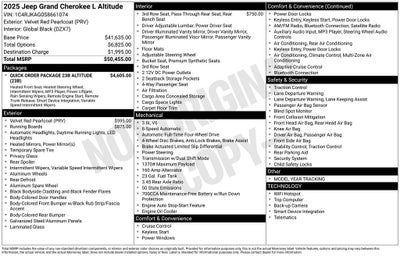 2025 Jeep Grand Cherokee L Altitude