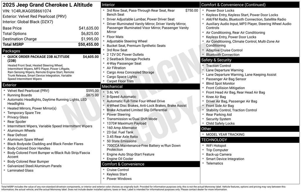 2025 Jeep Grand Cherokee L Altitude