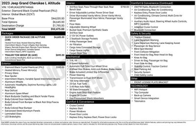2023 Jeep Grand Cherokee L Altitude
