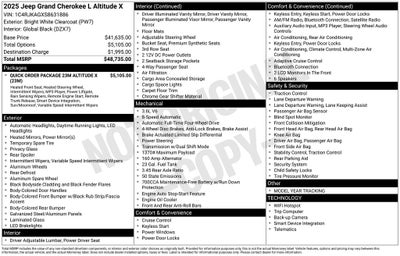 2025 Jeep Grand Cherokee L Altitude X