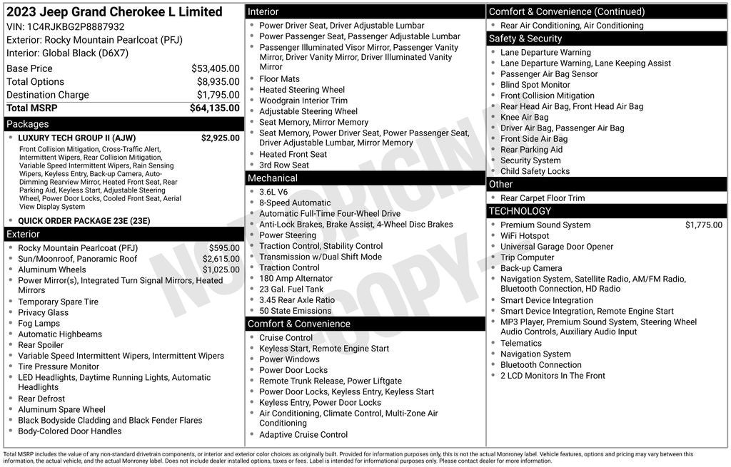 2023 Jeep Grand Cherokee L Limited
