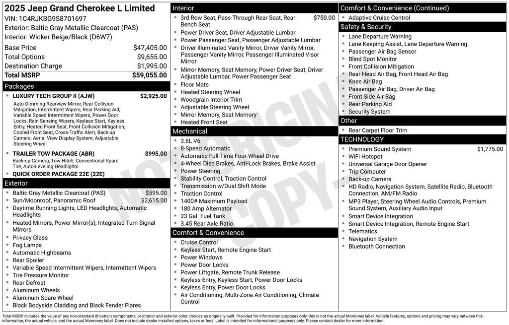 2025 Jeep Grand Cherokee L Limited