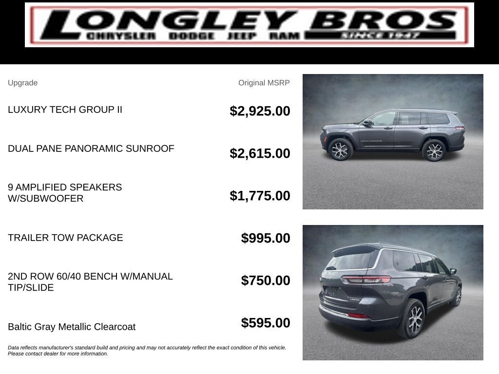2025 Jeep Grand Cherokee L Limited