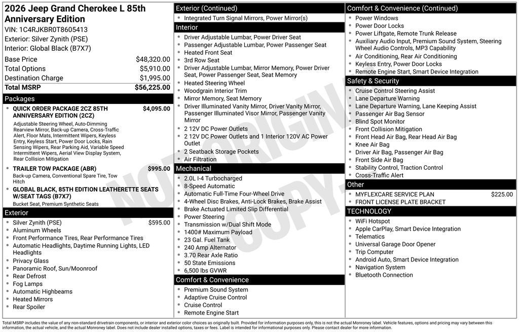 2026 Jeep Grand Cherokee L Base