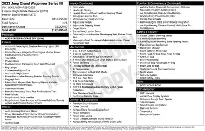 2023 Jeep Grand Wagoneer Series III