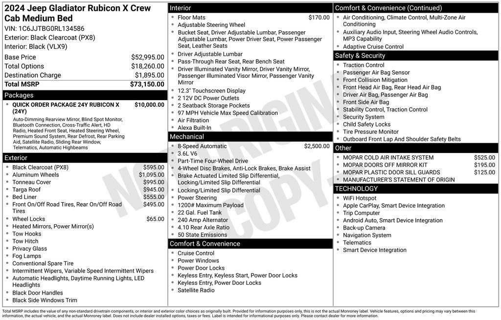 2024 Jeep Gladiator Rubicon