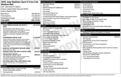 2026 Jeep Gladiator Sport S