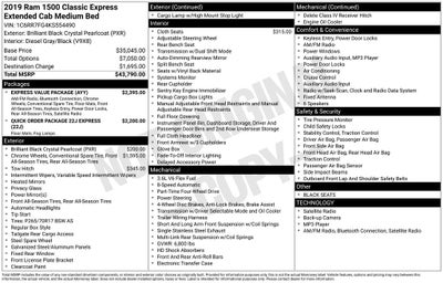 2019 RAM 1500 Classic Express