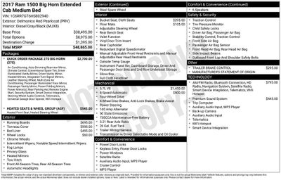 2017 RAM 1500 Big Horn