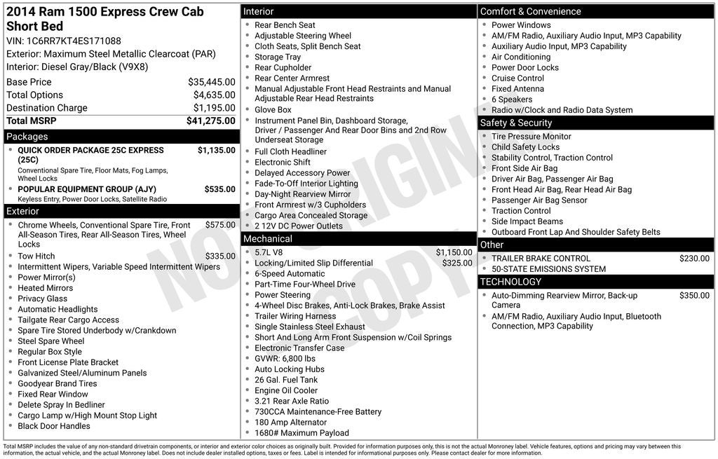 2014 RAM 1500 Express