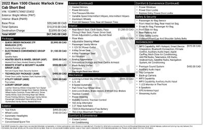 2022 RAM 1500 Classic Warlock
