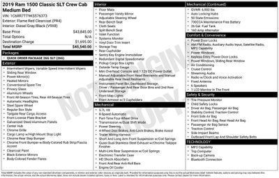 2019 RAM 1500 Classic SLT