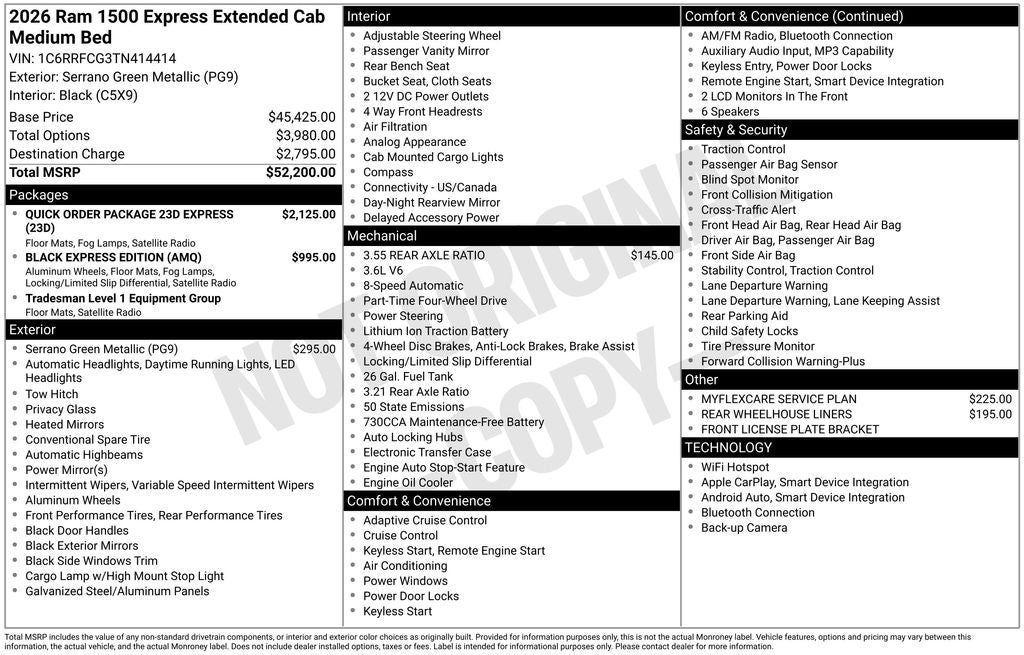 2026 RAM 1500 Express