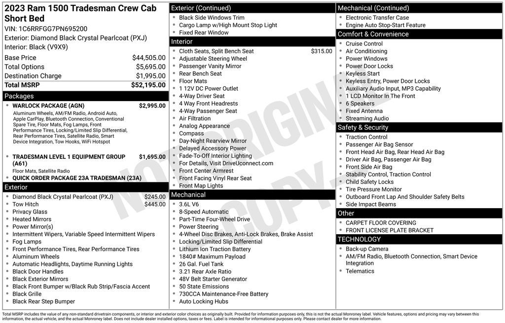 2023 RAM 1500 Tradesman