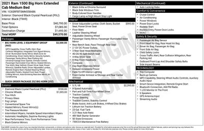 2021 RAM 1500 Big Horn/Lone Star