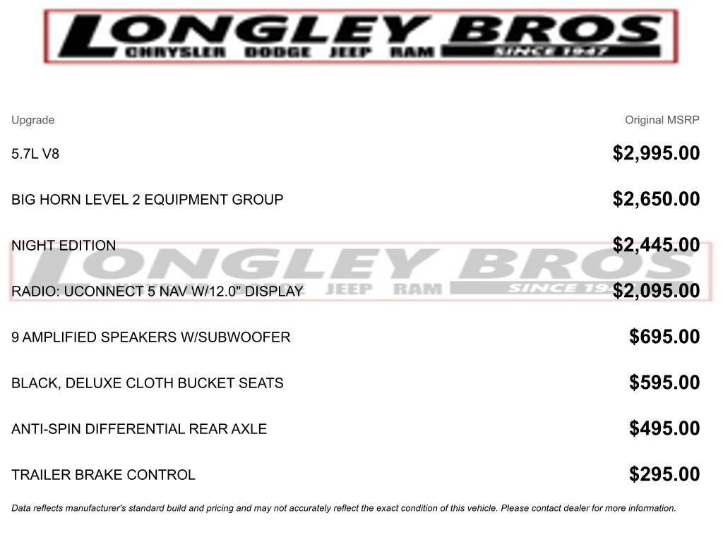 2022 RAM 1500 Big Horn/Lone Star