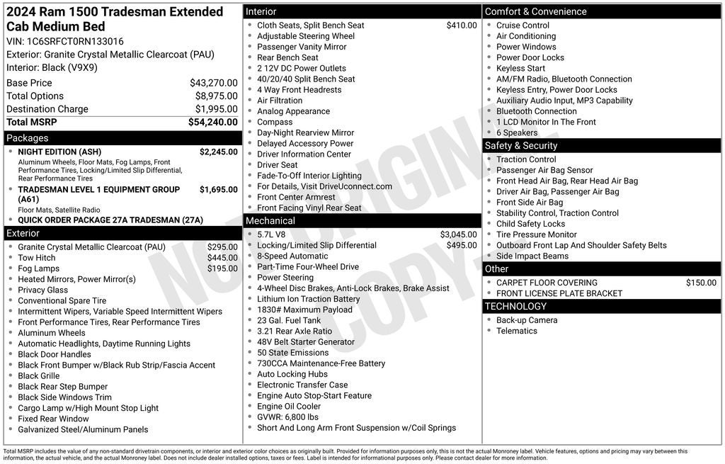 2024 RAM 1500 Tradesman