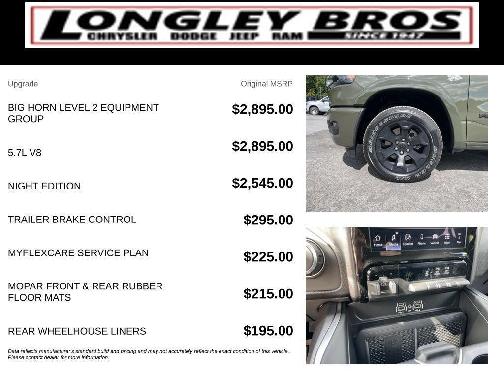 2026 RAM 1500 Big Horn/Lone Star