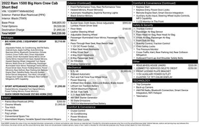 2022 RAM 1500 Big Horn/Lone Star
