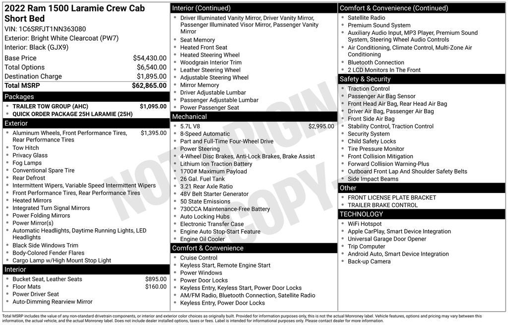 2022 RAM 1500 Laramie