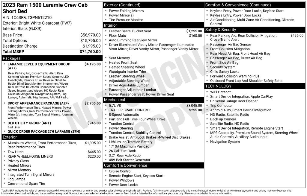 2023 RAM 1500 Laramie