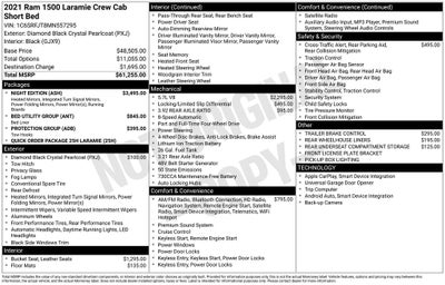 2021 RAM 1500 Laramie