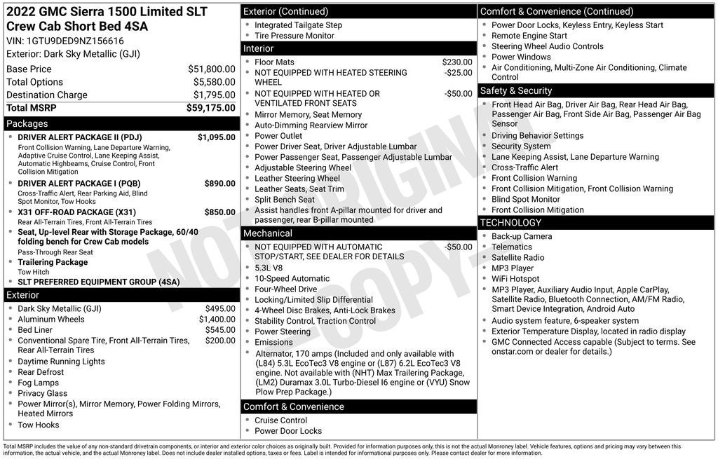 2022 GMC Sierra 1500 Limited SLT