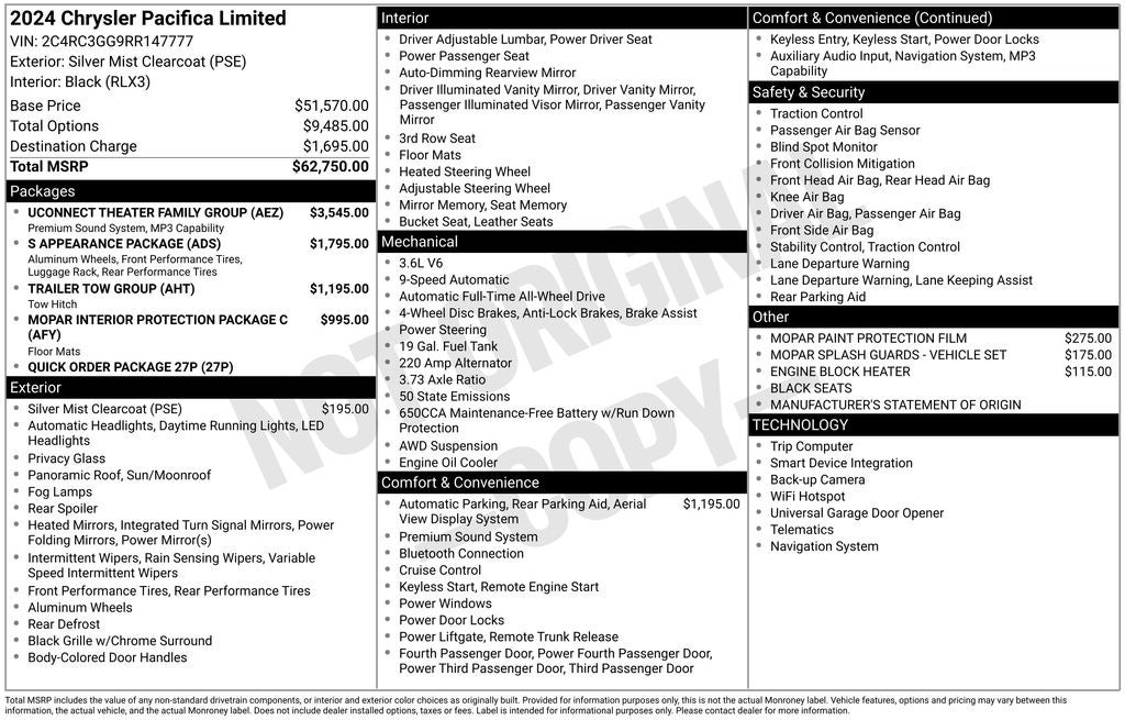 2024 Chrysler Pacifica Limited