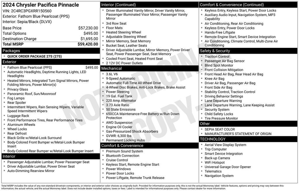 2024 Chrysler Pacifica Pinnacle
