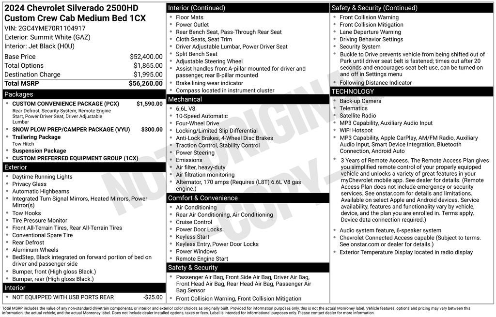 2024 Chevrolet Silverado 2500HD Custom