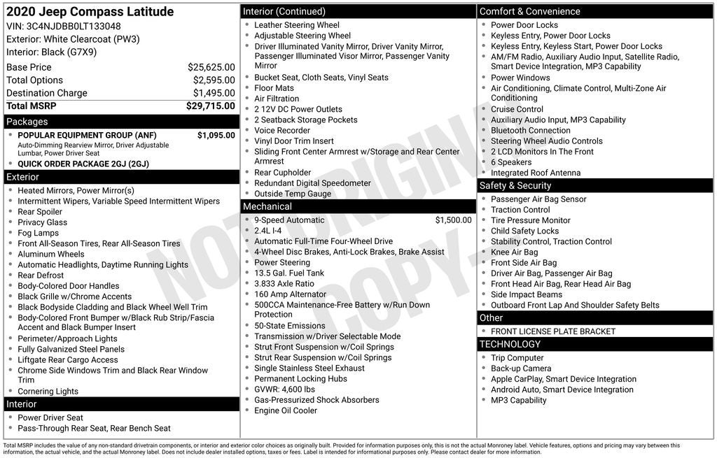 2020 Jeep Compass Latitude