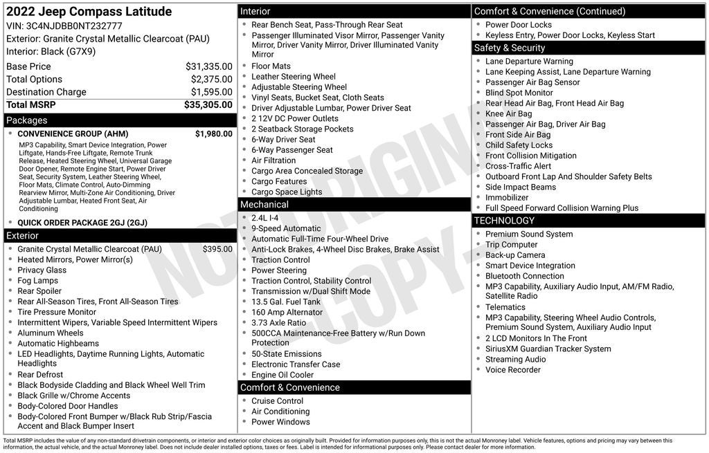 2022 Jeep Compass Latitude