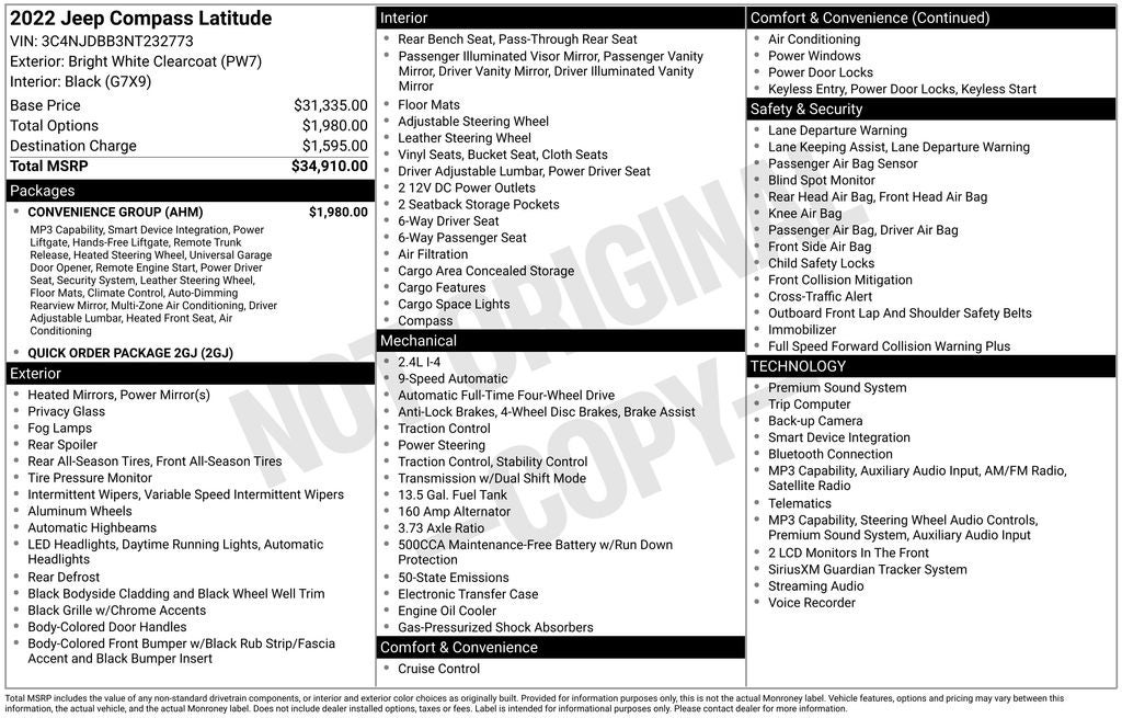 2022 Jeep Compass Latitude