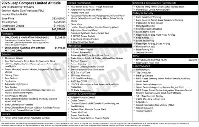 2026 Jeep Compass Limited