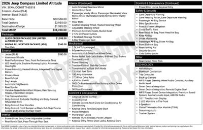 2026 Jeep Compass Limited