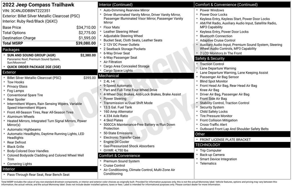 2022 Jeep Compass Trailhawk