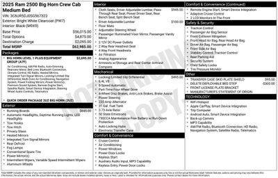 2025 RAM 2500 Big Horn