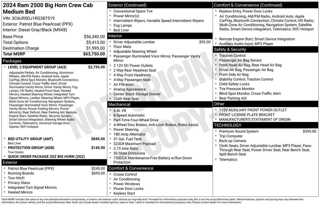 2024 RAM 2500 Big Horn
