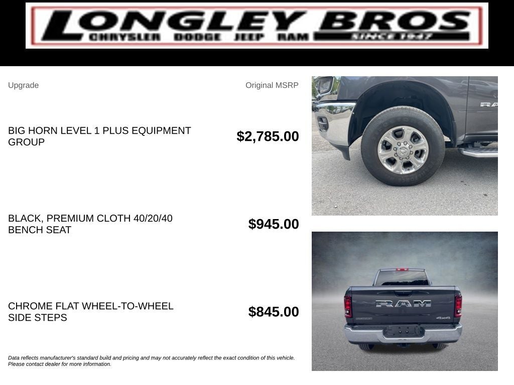 2026 RAM 2500 Big Horn