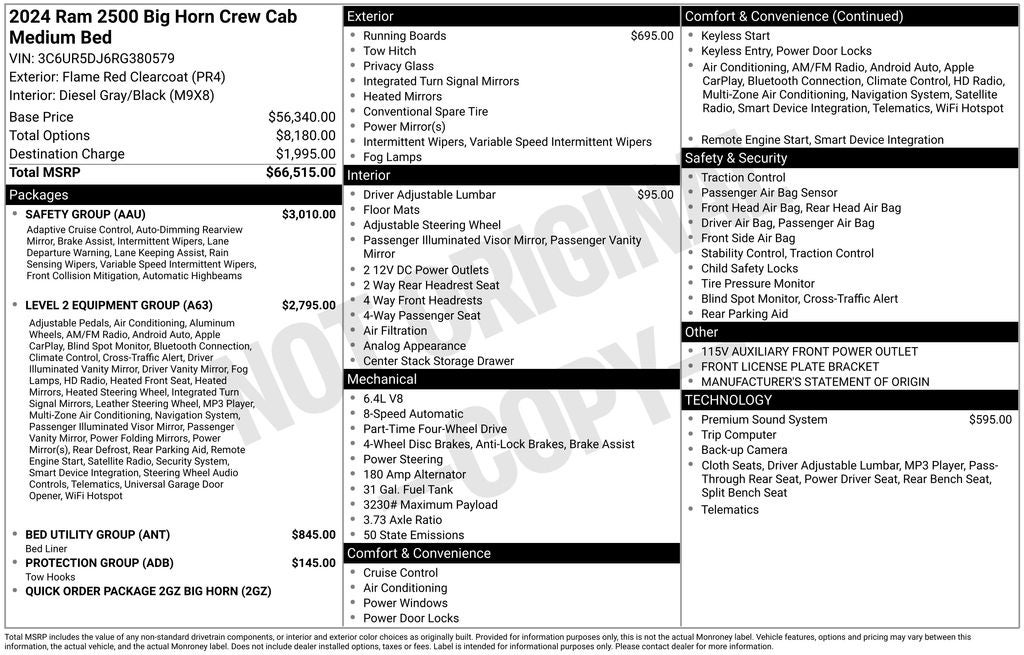 2024 RAM 2500 Big Horn